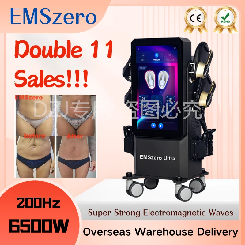 Double 11 Sales  EMSzero Ultra Machine Professional 6500W NEO Body Slimming Muscle EMS Electromagnetic Stimulate Buttock Toning