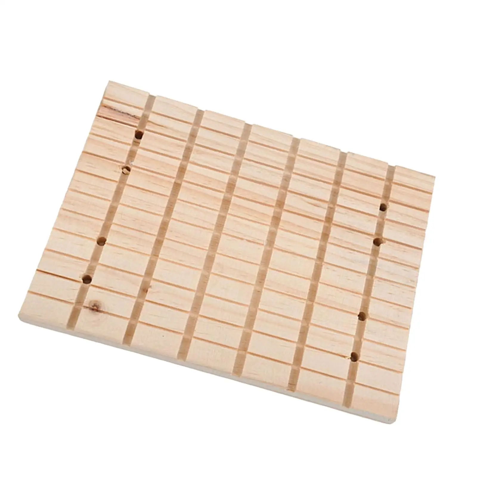 Rabbit Claws Care Wooden Mat Antiskid Chew Toys Edible for Chinchilla Hamster Rabbit Bunny Small Animals