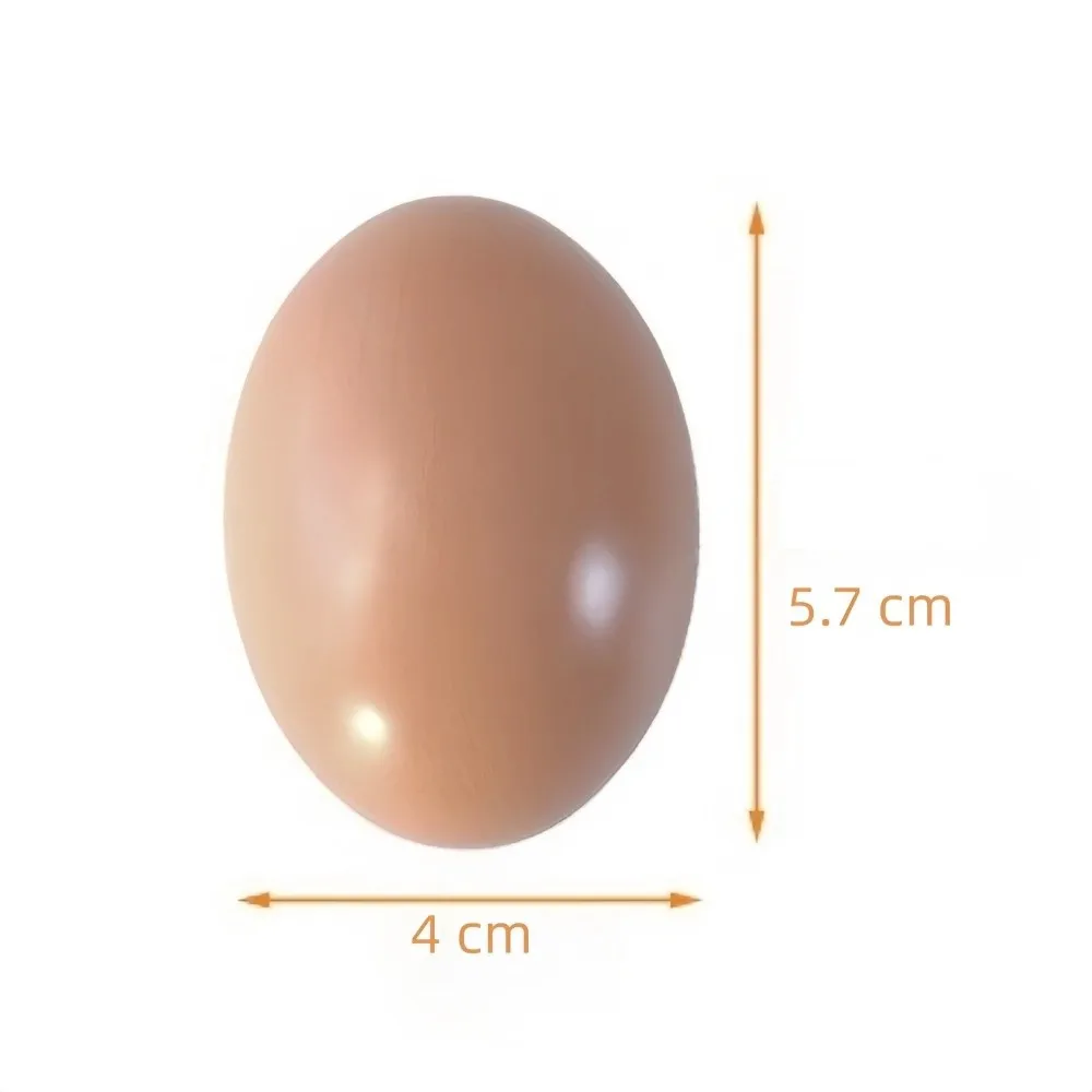 4PCS Holiday Props 1:1 Simulated Egg Model Smooth Surface Craft Kits DIY Wooden Egg Kids Games Egg Painting