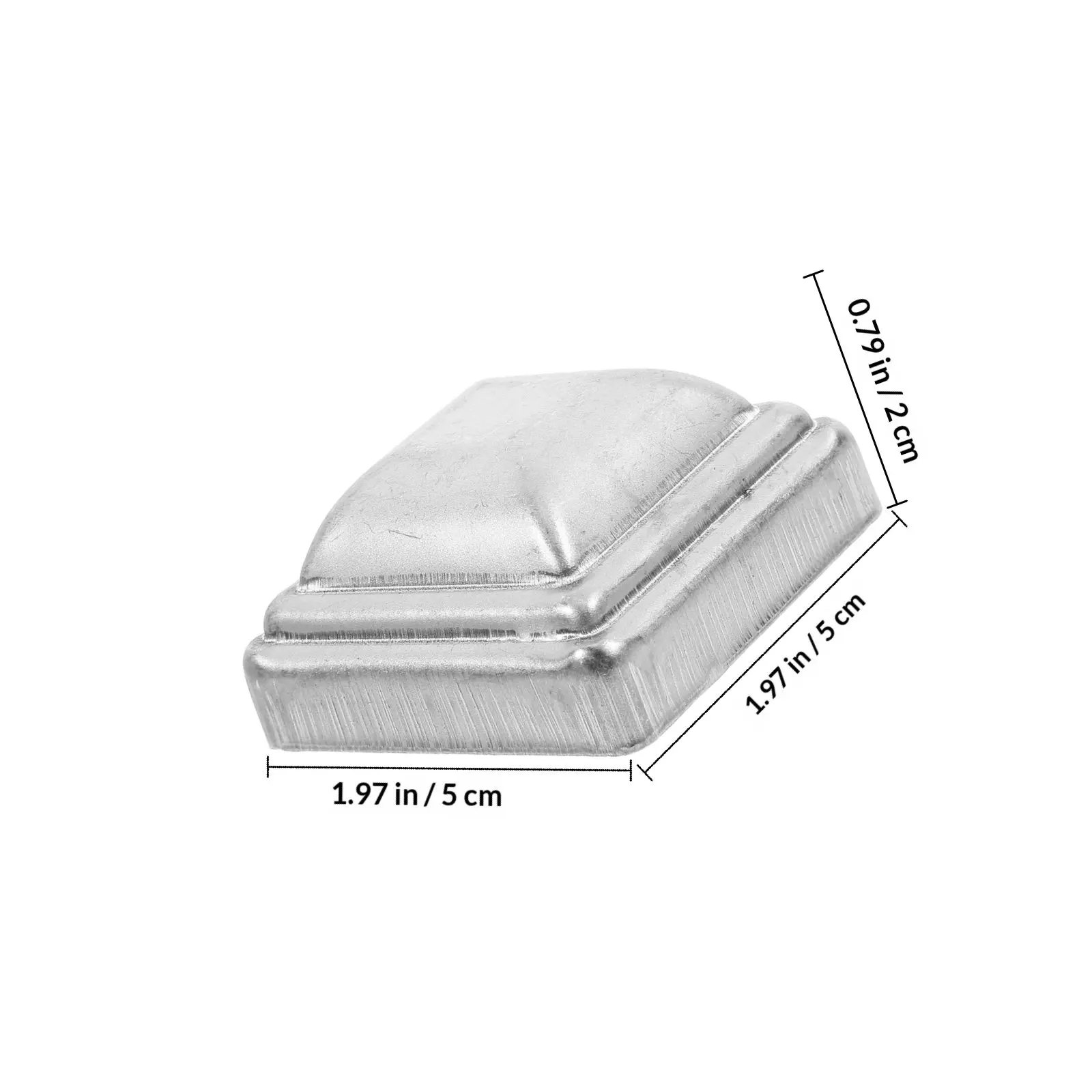 20Pcs Iron Fence Post Caps Square Decorative Corrosion Resistant Fence Post Covers Replacement for Deck Railing Guardrail