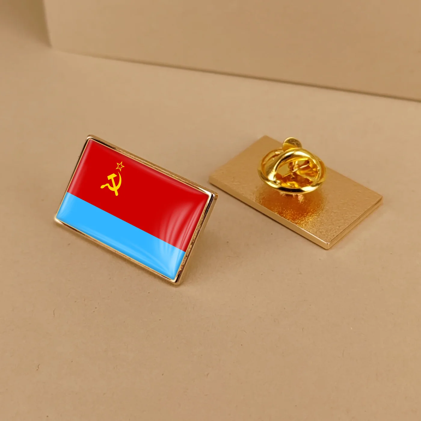 Ukraine Soviet Socialist Republic Flag Lapel Pins Badges