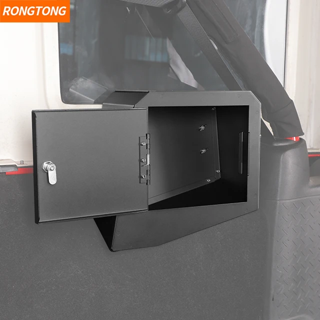 Car Lockable Stowing Tidying Fit for Jeep Wrangler JK 4-Door 2007-2017 Car Trunk Side Storage Box Organizer Accessories