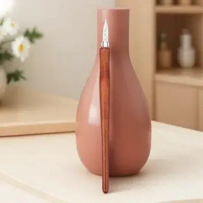 

1pc Glass Dip Pen Premium Glass Durable Safe Writing Supplies Elegant Desktop Decoration School Stationery Watercolor Brush
