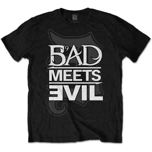 

Bad Meets Evil Logo T-Shirt Black New