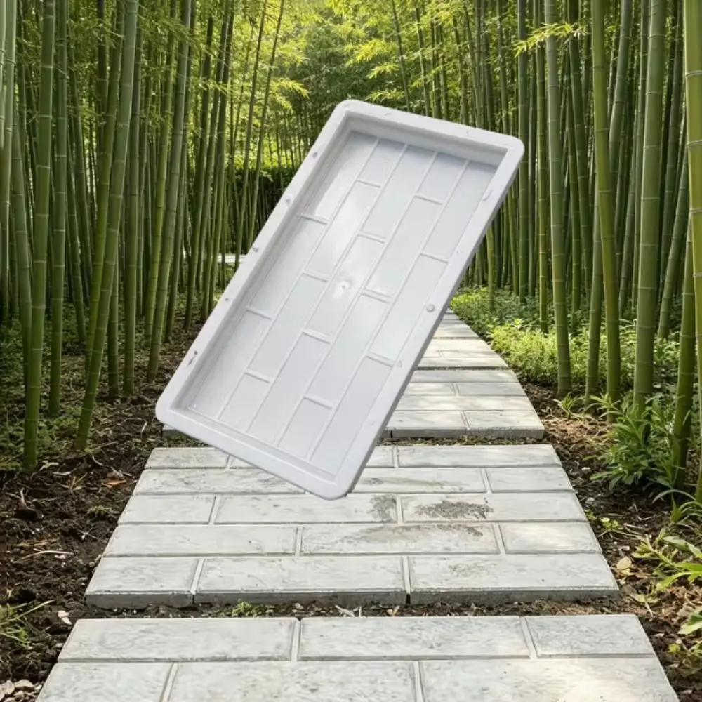 Garden Path I-Shaped Concrete Paver Molds Non-Slip Reusable Pavement Floor Template Plastic Easy Release Paving Mold Villa
