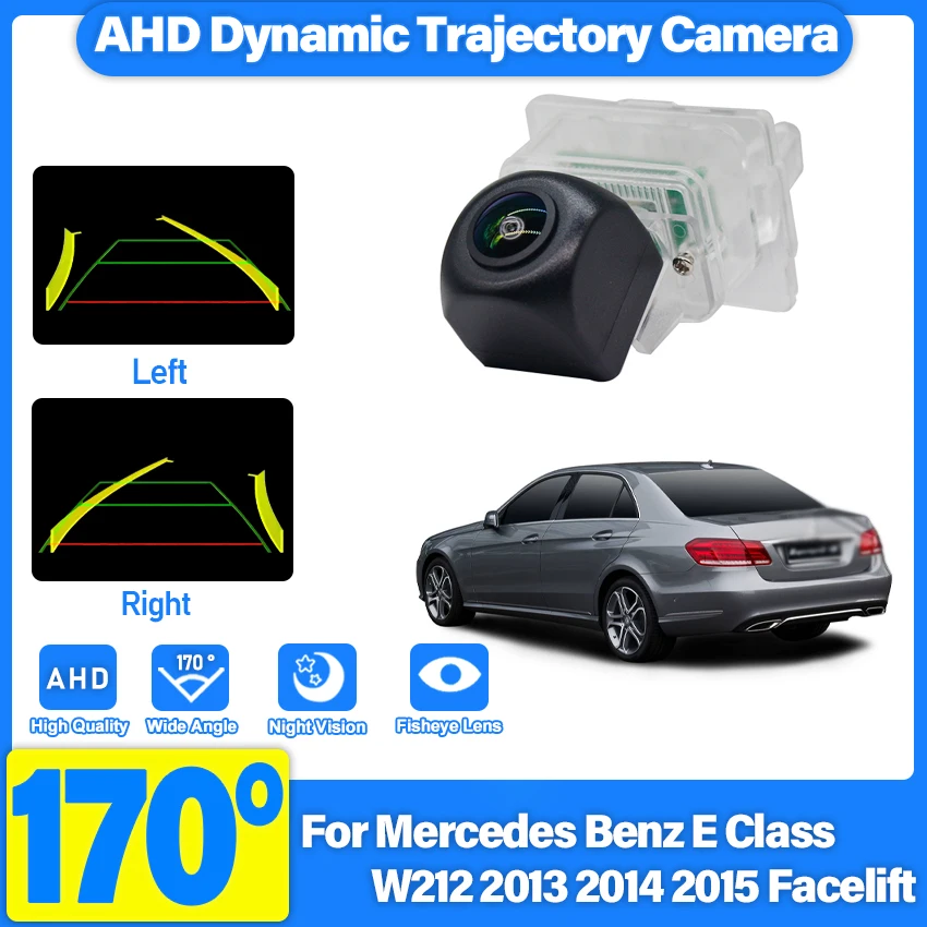 AHD 1080P FishEye Lens Vehicle Rear View Camera For Mercedes Benz E Class For MB W212 2013 2014 2015 Facelift HD Night Vision