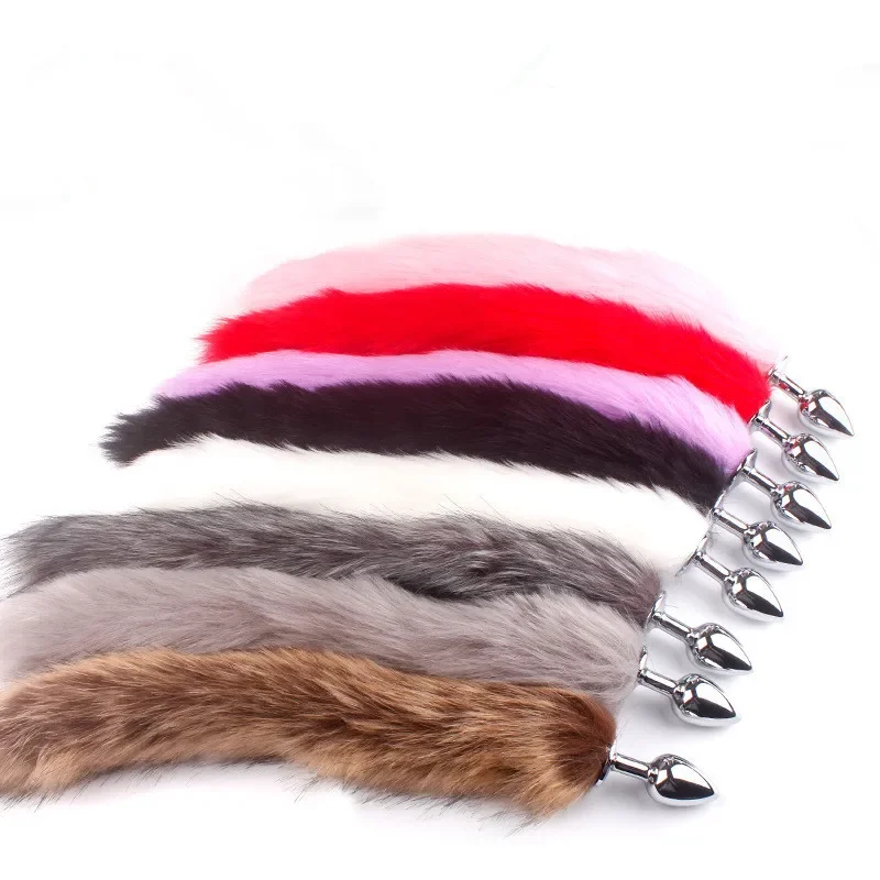 Fox Tail Anal Plug Sexy Anal Toy For Women Adult Sex Product Men Butt Plugs Stainles Steel Anal Plug Cosplay Sex Toys For Couple image 5