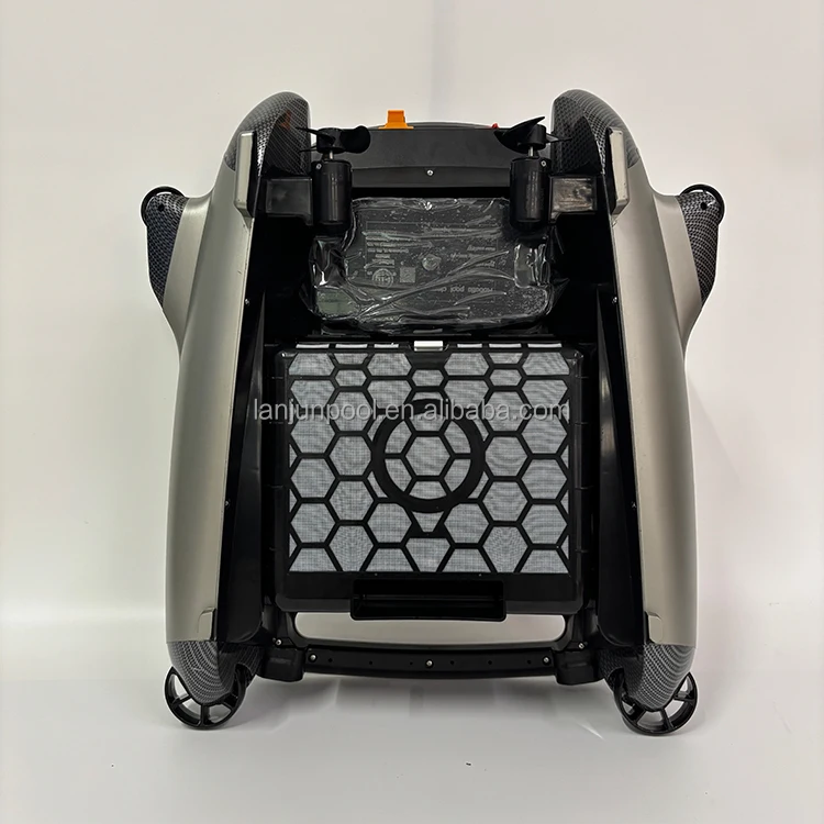 Solar-Powered Automatic Pool Skimmer | Cordless Surface Debris Cleaner With Operation And Removable Filter Basket view 3