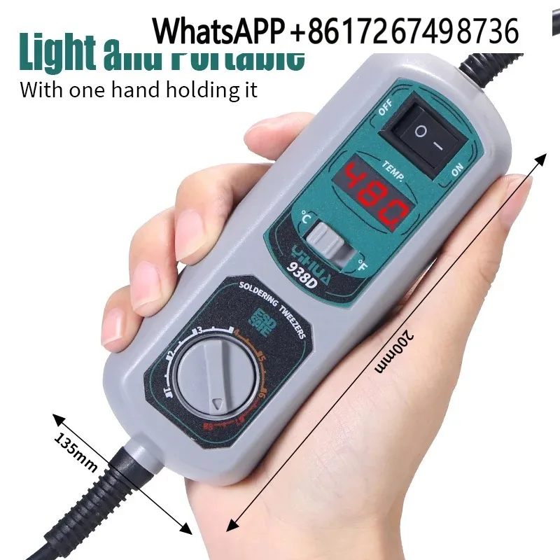 YIHUA 938D портативный пинцет паяльная станция 110 В 220 В паяльная ирригационная станция набор для распайки чипов сварочное оборудование SMD