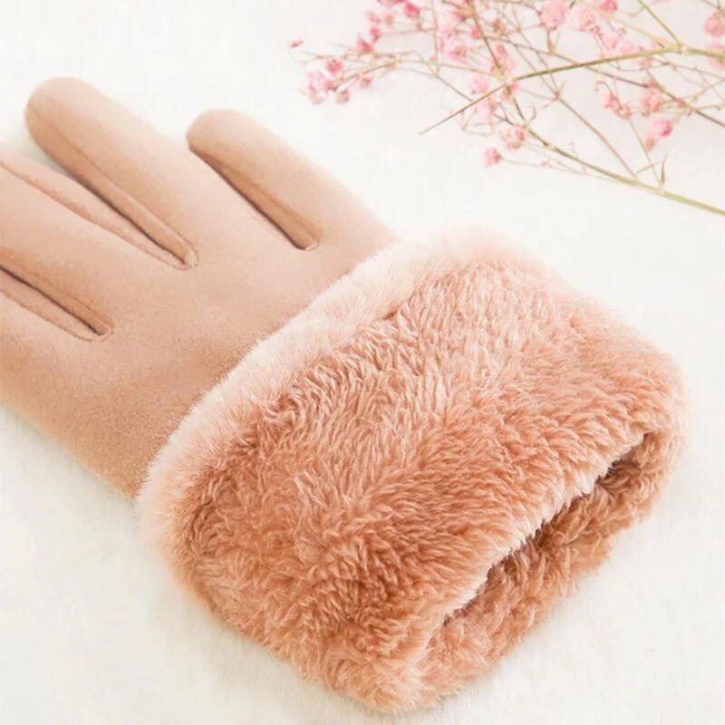 Winter Warm Gloves Touchscreen Fleece Lining Texting Windproof Gloves Thermal Soft Mittens for Women Cold Weather Hiking Outdoor