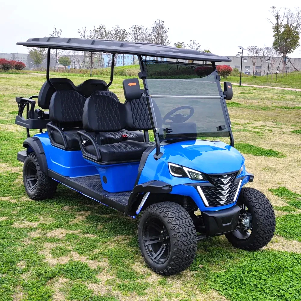 Jeep elétrico de alto desempenho 4 + 2 assentos Nissan Patrol Car Carrinho de golfe elétrico alimentado por bateria 4 rodas Atv 500cc