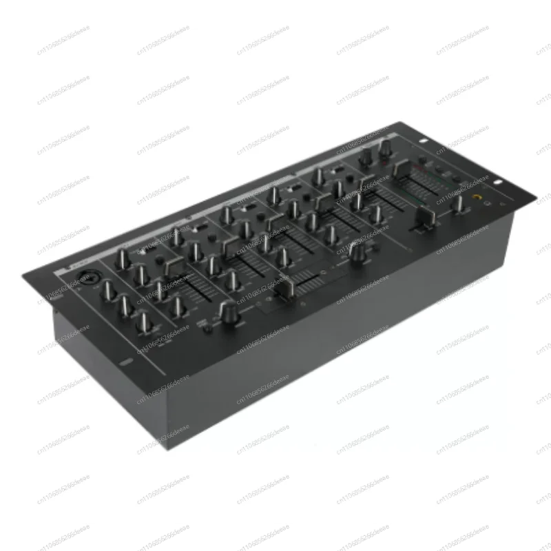 Rack Mount DJ Mixer, 5-Channel Professional Audio Mixer with Crossfader and EQ Controls