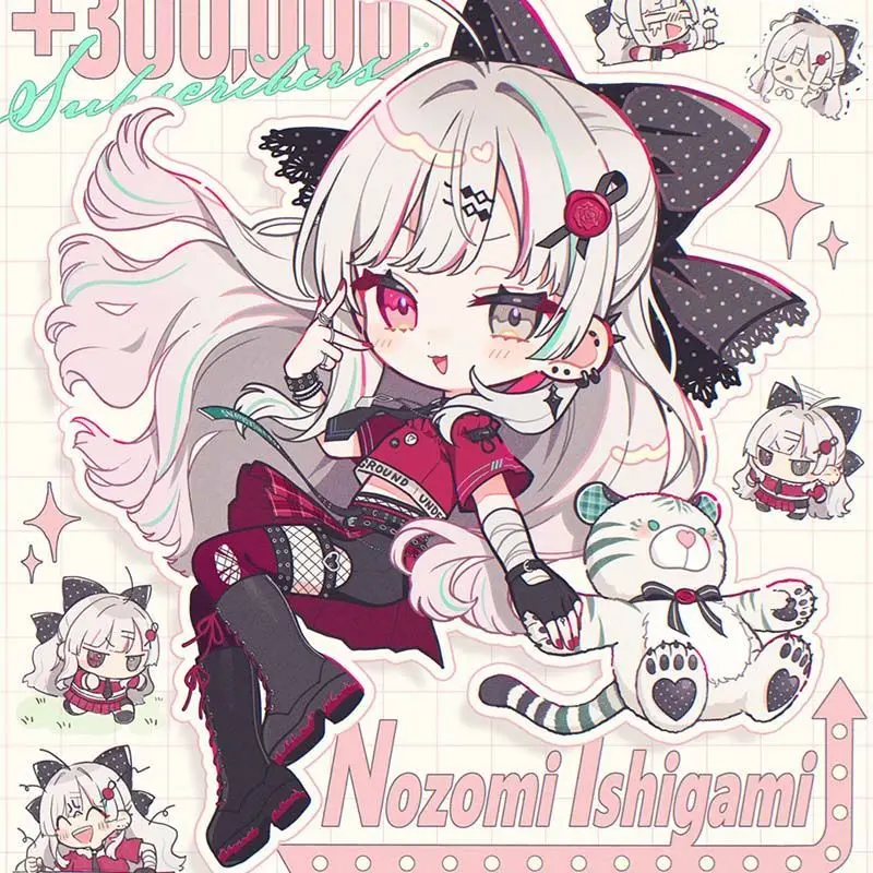 NIJISANJI брошь идиоды броши для женщин Isigami Nozomi модные украшения металлические аксессуары значки с героями мультфильмов булавки косплей подарки для девочек