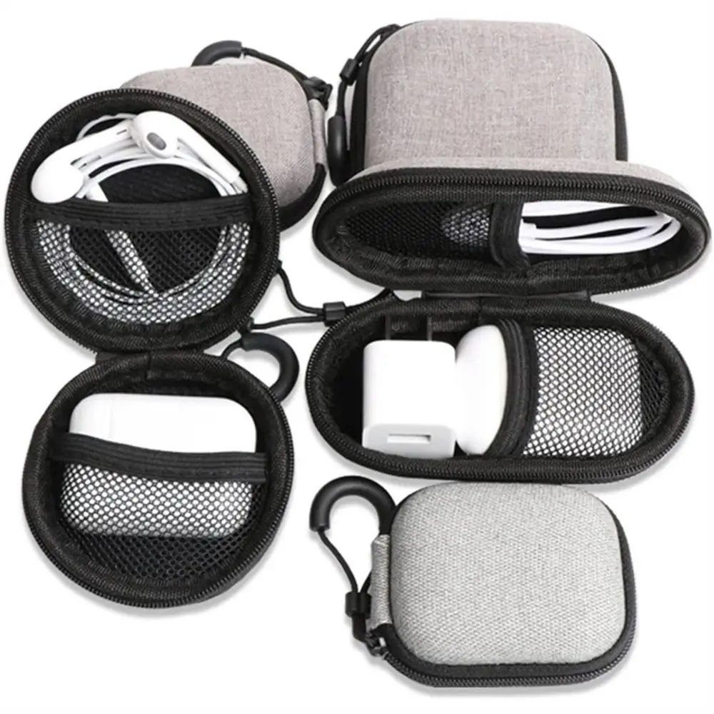 

Data Cable Organizer Bag Mobile Hard Disk Case Earphone Storage Bags EVA Zipper Bag Earphone Accessory Charger Protection Bag