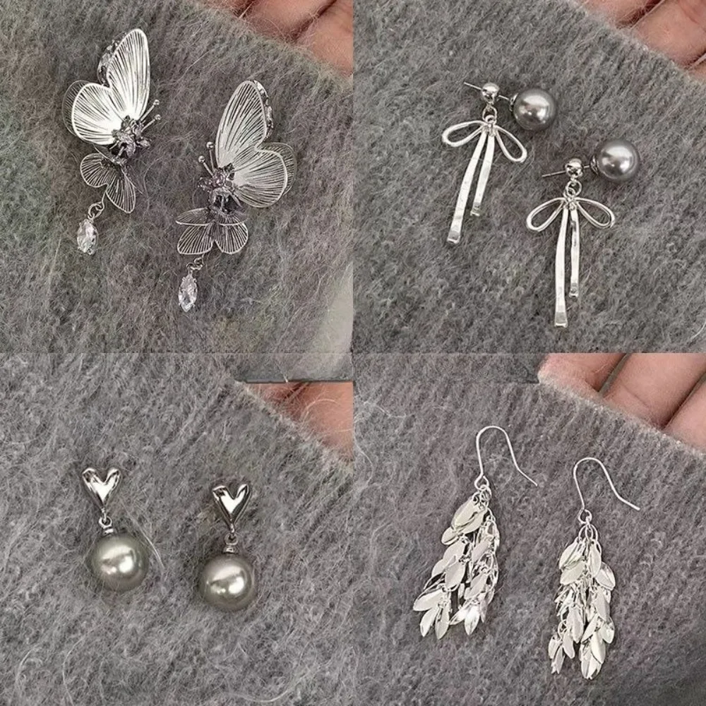 Корейские-модные-серые-серьги-с-бантом-и-бабочкой-из-циркона-для-женщин-роскошные-супер-фея-изысканные-серьги-в-крутом-стиле-Гвоздики-Серьги