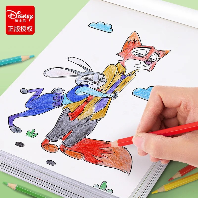 Stitch Cartoon Libro da colorare Marvel Disney Lilo & Stitch Pittura per bambini Scuola materna Graffiti Copia Schizzo Libro Regalo per bambini