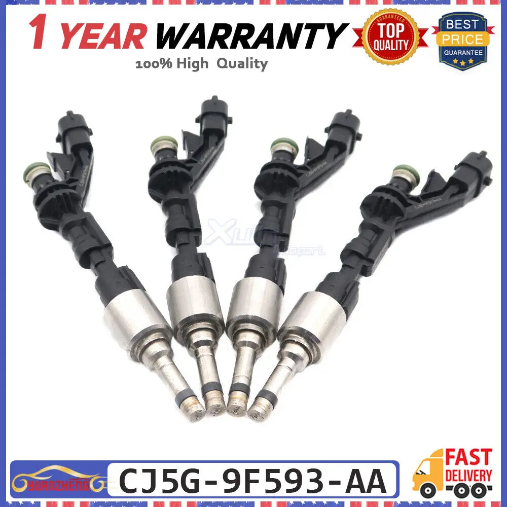 

4Pcs New Fuel Injector GDI For Ford Escape For Ford Fiesta 1.6L CM5273 CJ5G-9F593-AA