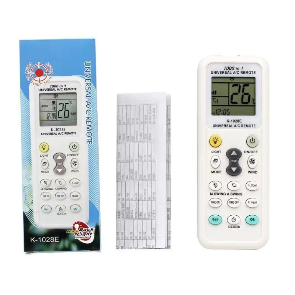 Kt1028e Universal Air Conditioner Remote Control Efficient Ac Replacement Tool English Buttons Easy To Use Home Accessory