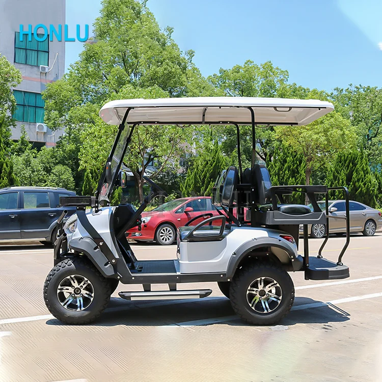 4 seater golf cart with gas or electric power