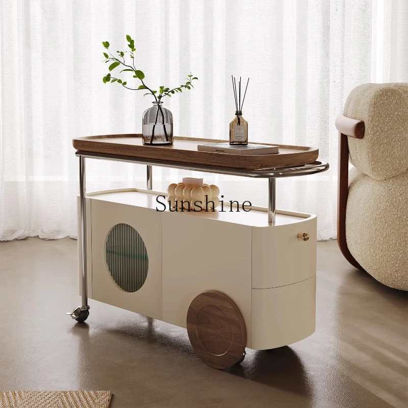 

Living room removable sofa side a few cream wind trolley small balcony side cabinet