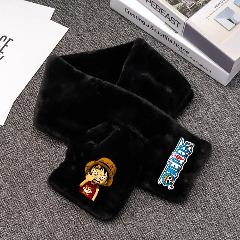 الدافئة الفانيلا الشتاء وشاح للبنين والبنات ، أنيمي الشكل D. لوفي ، توني المروحية ، تأثيري الأوشحة ، الطفل الملابس والاكسسوارات ، 1 قطعة