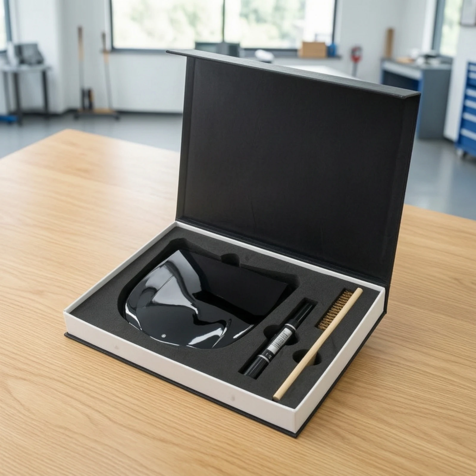 Rigid Presentation Box with Foam Insert Demonstration Box for Detailing Shop Sales and Training Use