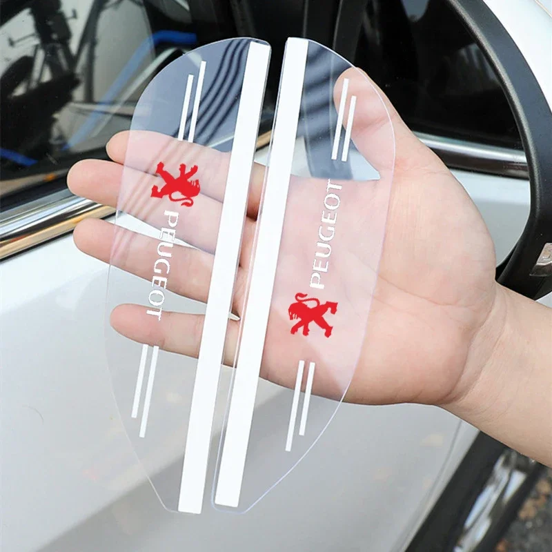 Car Rearview Mirror Rainproof Protector Stickers for Peugeot 206 308 307 208 107 2008 508 3008 205 206CC 4008 207 408 407 306