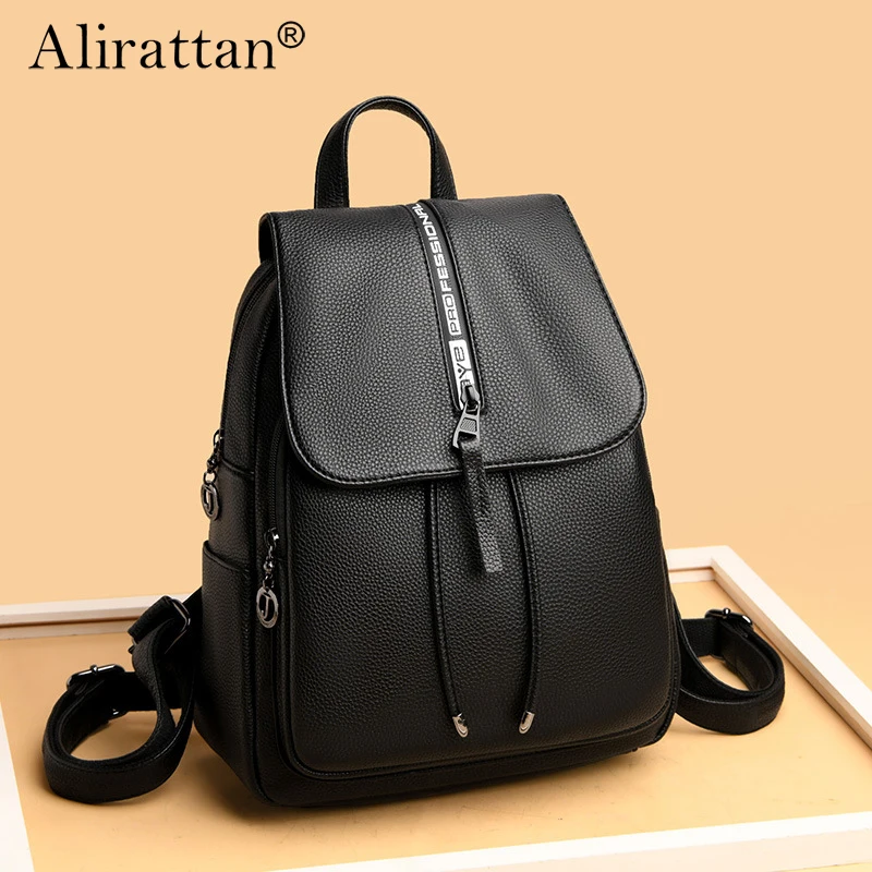 

Alirattan 2024 New Women's Bag Casual Backpack Outdoor Backpack Crossbody Bag Simple Commuter Backpack One For Women