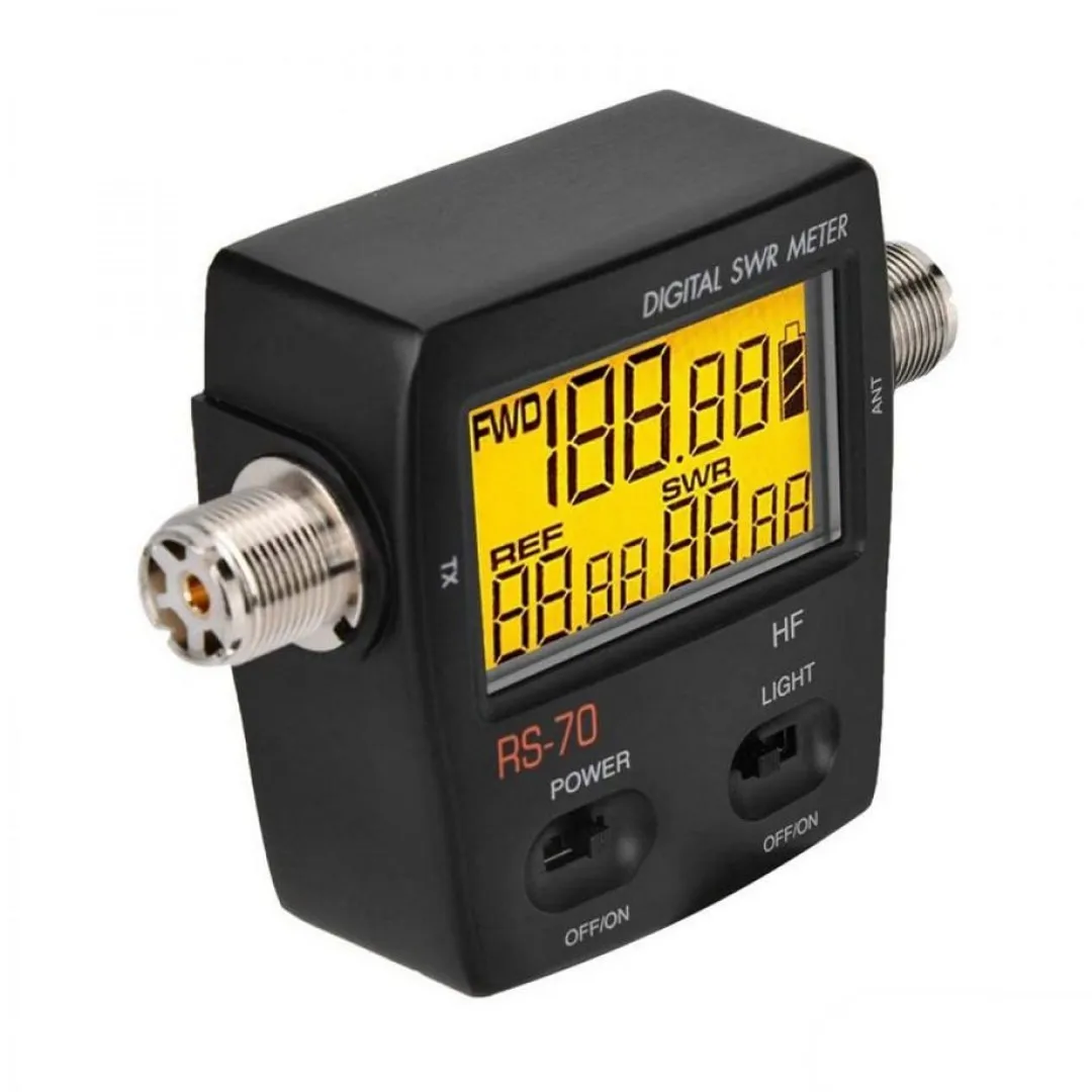NISSEI RS70 Цифровой кВтметр и ваттметр 1,6-60 МГц ВЧ-диапазоны 200 Вт Мощность SO239 (M-типа) Разъем для портативного двустороннего радиотестера NISSEI RS70 Цифровой кВтметр и ваттметр 1,6-60 МГц ВЧ-диапазоны 200 Вт Мощность SO239 (M-типа) Разъем для портативного двустороннего радиотестера