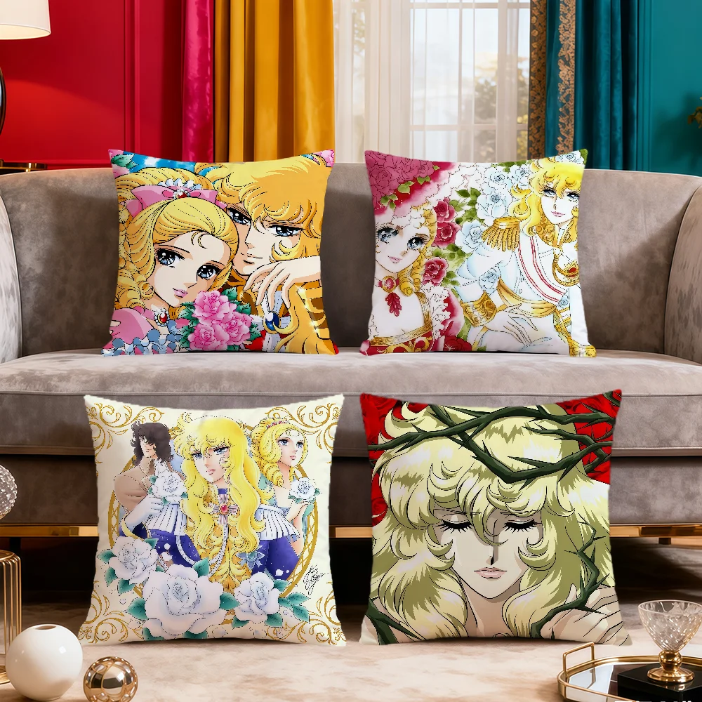 manga anime The Rose of Versailles Lady Oscar soft pillowcase Sofa Living Room Home Decor Protective Covers hogar cushion cover