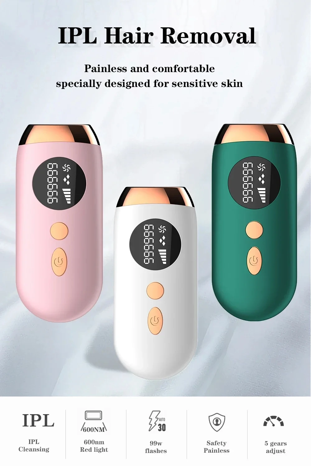 Xiaomi mjia 2024 New Laser Epilator IPL Hair Removal for Women 999999 Flash Permanent Painless Body Photoepilator Depilador