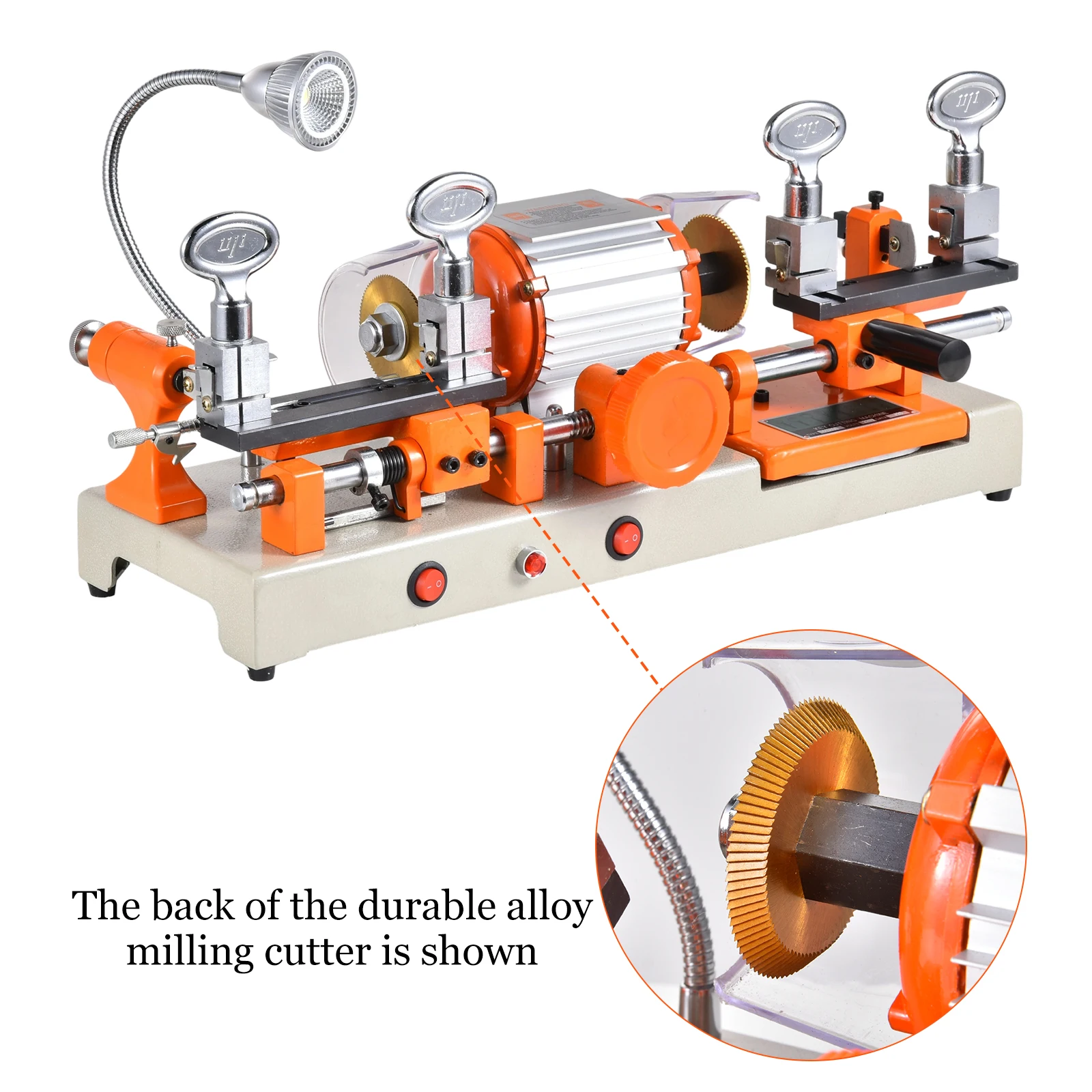 

Key Duplicator Machine, 110V Key Cutter Tool, Vertical Duplicating Machine, for House Door Car Locksmith Tools, Cutting Metal Objects, for Copy the Door Key, Safe Key, Dormitory Key