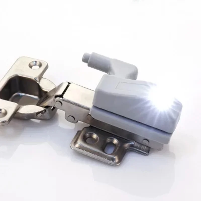 LED Under Cabinet Light with Battery Smart Touch Universal Cupboard Hinge Lamp Sensor Night Light for Closet Wardrobe