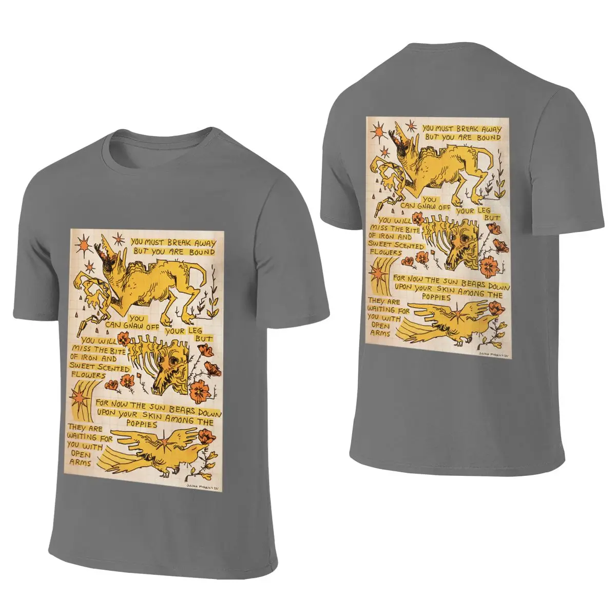 In The Meadow V-Neck Reversible T-shirtLazy Style Durable Shirt