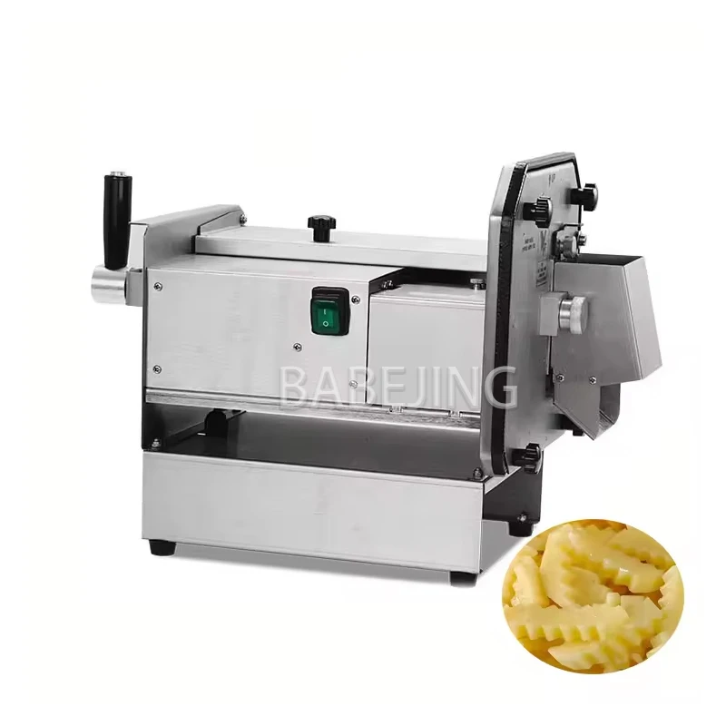 

Электрическая машина для резки картофеля фри, полностью автоматическая машина для резки картофеля, машина для формирования картофеля волновой формы