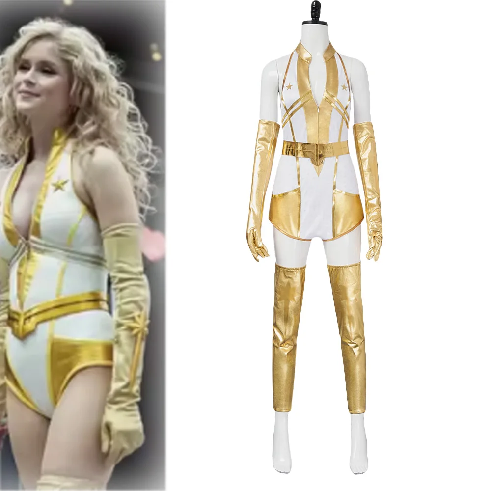 Movie Boys Starlight Cosplay Annie January Costume  Jumpsuit Belt Gloves Leg Warmers Suit Halloween Party for Women Costumes