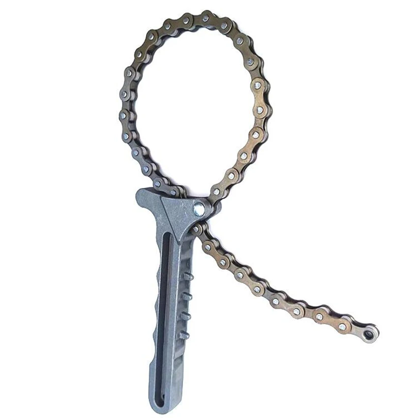 Oil Chain Wrench Oil Fuel Filter Filters Remover Tool Car Engine Oil Filter Chain Wrench Grip Spanner Plier Remover Tools
