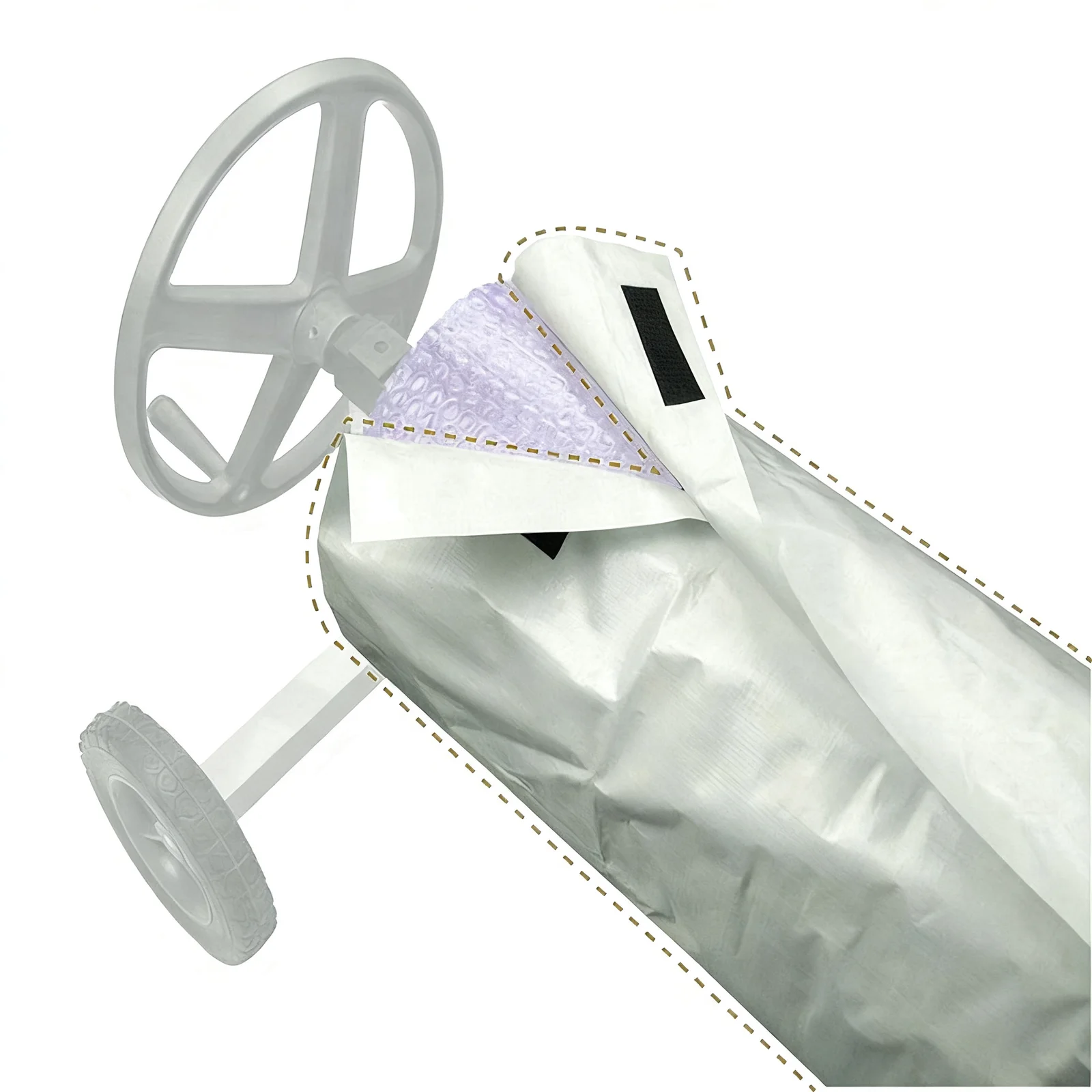 Swimming Pool Cover Solar Pool Blanket Waterproof Silver Coated Backing Dust Debris