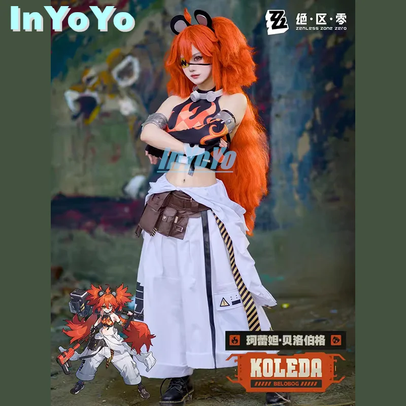 InYoyo-Zenless Zone Zero Cosplay Traje para Mulheres, Terno Belobog, Uniforme Legal, Roupa de Festa de Halloween, Nova Moda, S-XXL