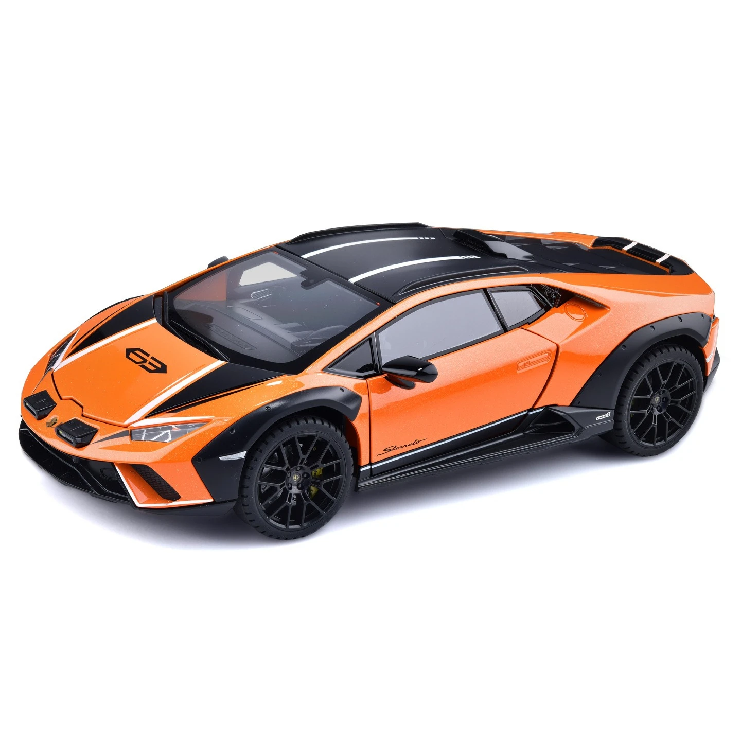 1:24 Huracan Sterrato Modellauto aus Legierung, Spielzeugauto mit Sound und Licht, Druckguss