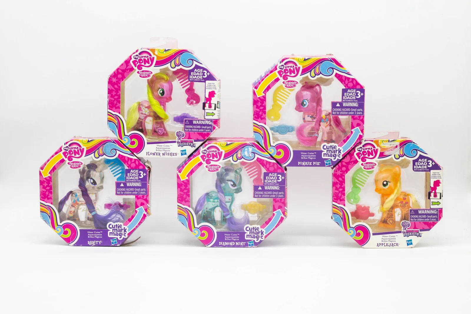 Hasbro-figura de Anime Original My Little Pony, AppleJack Fluttershy Rarity, serie fuera de impresión, modelo de colección, juguete para regalo