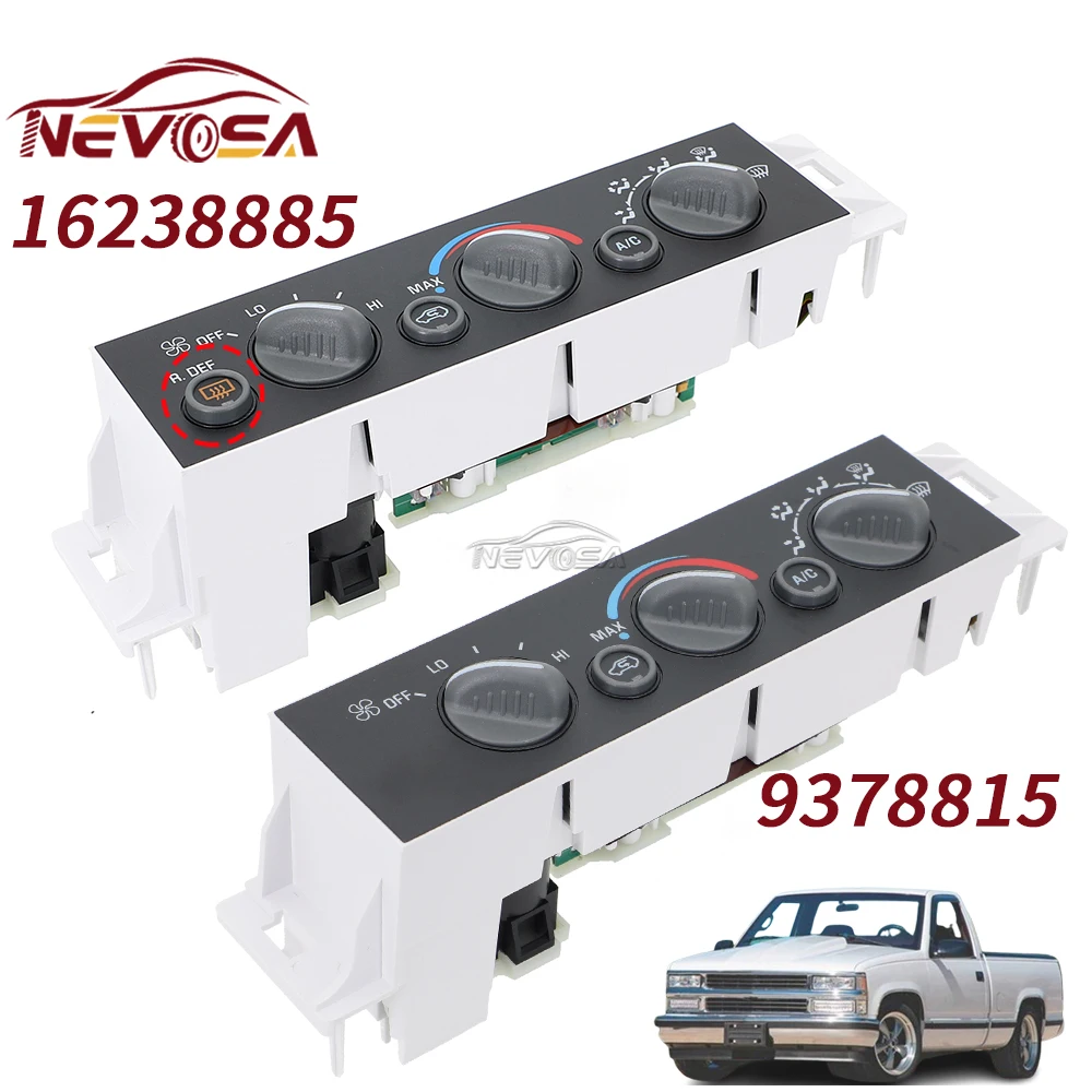 

Переключатель климат-контроля кондиционера переменного тока для Chevrolet Tahoe Suburban C1500 C2500 C3500 GMC Yukon 16231165 16231175 16238895