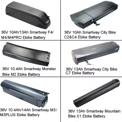 Electric Bike Lithium-ion Battery 36V 10Ah 10.4Ah 13Ah 14Ah for Smartway F4 M4 M4PRO C2 C4 M2 C7 M3 M3PLUS X1 Monster Bike