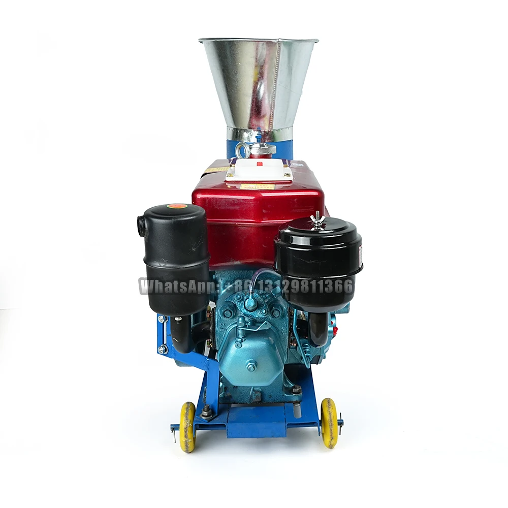 Diesel Pellet Machine, Animal Farming Feed Processor, Wet and Dry Feed Food Pellet Mill Machine,100-150kg/h.