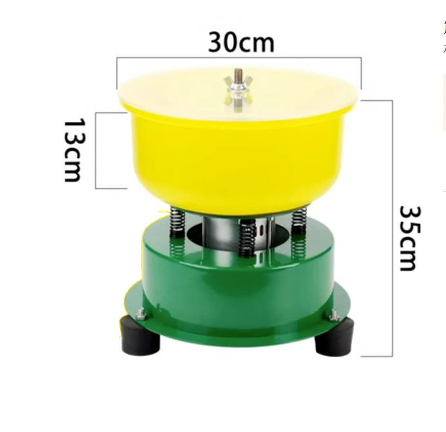 10 Inch 130w Vibrating Polishing Machine to Clean Surface Stains Tumbling Grinder Machine for Diy Jewelry Remove Impurities Tool