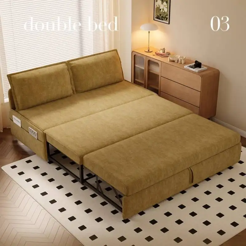 Minimalist sofa bed small apartment sitting sleeping dual living room study integrated Internet celebrity Furniture Home