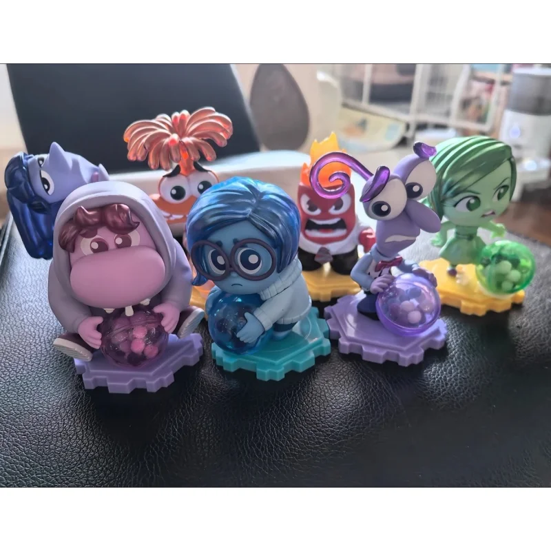 Movie Inside Out Figures Inside Out Blind Box Joy Sadness Anger Disgust Handmade Cute Doll Accessories Gift Set