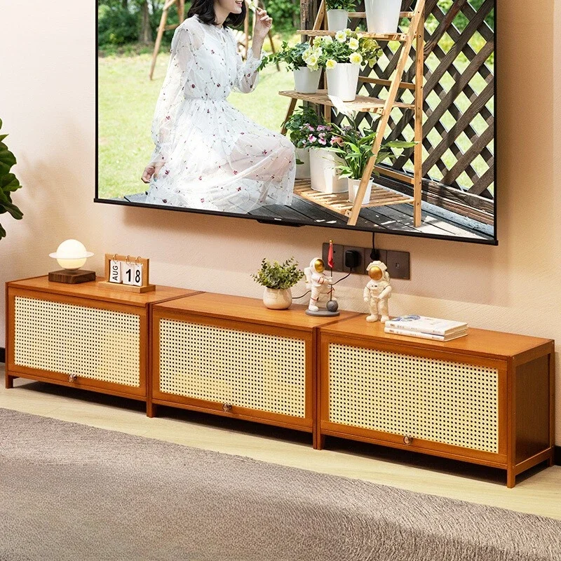 Exibição moderna tv stands lareira armários móveis modernos tv stands centro nordic gavetas de madeira suporte para tv móveis para casa