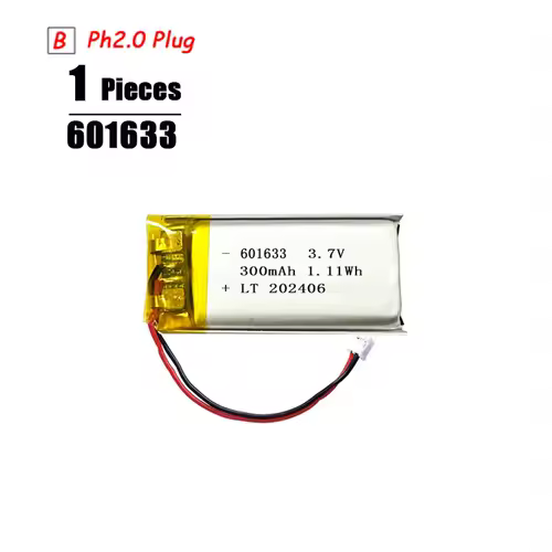3.7V Lipo Battery Ph2.0 Plug Rechargeable Lithium Battery 3.7V For PS4 Humidifiers GPS Navigation  Bluetooth Speaker MP3 MP4 - Image 7
