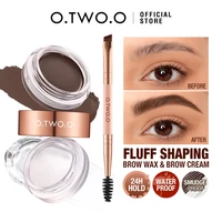O.TWO.O-pomada para cejas 2 en 1, Gel de cera impermeable, textura cremosa de larga duración, potenciadores de tinte de cejas, cosméticos, maquillaje